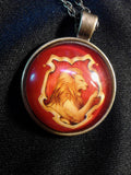 Gryffindor House Cabochon Necklace