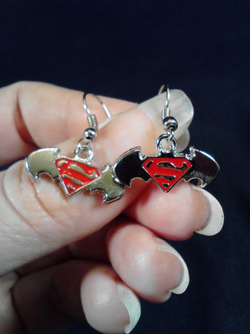 Batman vs Superman Earrings