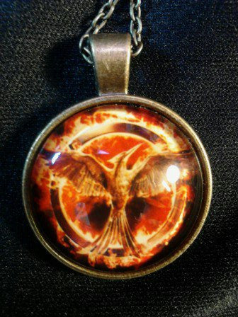 Mockingjay Cabochon Necklace