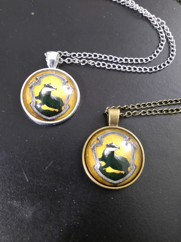 Hufflepuff House Cabochon Necklace