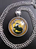 Hufflepuff House Cabochon Necklace