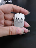 Stranger Things Engraved Necklace