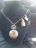 Alice in Wonderland Watch Necklace