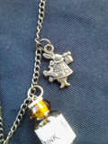 Alice in Wonderland Watch Necklace