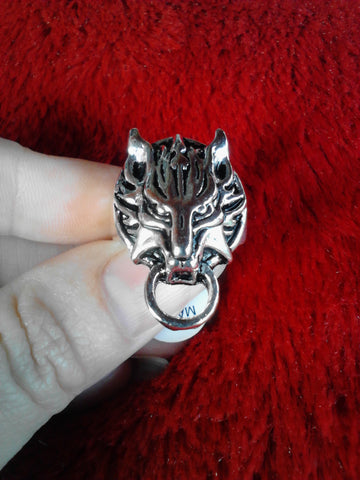 Cloudy Wolf Ring