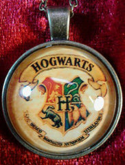 Hogwarts School Cabochon Necklace