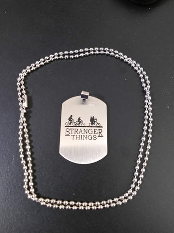 Stranger Things Engraved Necklace